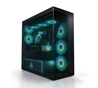 ARCTIC Xtender (Black) - PC Case, Tempered Panorama Glass, 2 x 420 mm Radiator Support, 5- A-RGB Fans pre-mounted - Black