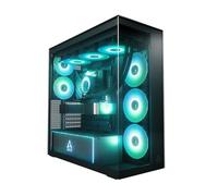 ARCTIC Xtender (Mirror Black) - PC Case, Mirrored Glass, 2 x 420 mm Radiator Support, Full Tower, Big Tower, E-ATX, 5x A-RGB Fans pre-mounted - Black