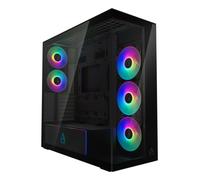 Arctic Xtender ARGB Mirror Tempered Glass Mid Tower PC Case - Black
