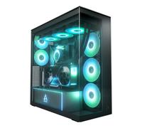 Arctic Xtender Mirror Black Tempered Glass w/ Vertical Mount Mid-Tower