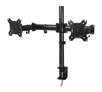 ARCTIC Z2 Basic - Double Monitor Arm, Monitor stand for up to 28"/25" Ultrawide, up to 15 kg (33 lbs), 360° rotation, Easy Monitor adjustment - Black