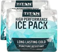 Arctic Zone Titan Deep Freeze High Performance Ice Pack for Lunch Box or Cooler, Set of 2 - 600 grams each, (5-88600-00-1E)