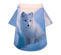 Arctic1 Fox1 Cute Dog Shirt Soft Cozy Pet T-Shirts Pullover Cat Clothes