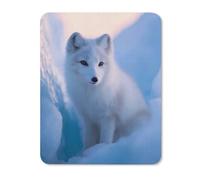 Arctic1 Fox1 Funny Mouse Pads Mats Non-Slip Mousepad for Gaming Office Home Work
