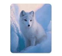 Arctic1 Fox1 Funny Mouse Pads Mats Non-Slip Mousepad for Gaming Office Home Work