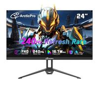 ArcticPro 24" Gaming Monitor, 240Hz, FHD 1080p, 1ms Response Time, Adaptive Sync, PC Computer Monitor, Frameless, Ultra Slim, 99% sRGB, Filter