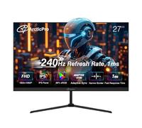 ArcticPro 27" 240Hz Gaming Monitor, FHD 1080P, IPS Panel, 1ms Response Time, Adaptive Sync, PC Computer Screen, 3 Sides Frameless, Ultra Slim, 99% sRGB, Light Filter