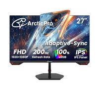 ArcticPro 27" Gaming Monitor, 180Hz, IPS, FHD 1080p, 1ms Response Time, Adaptive Sync, PC Computer Monitor, Frameless, Ultra Slim, 130% sRGB, Filter