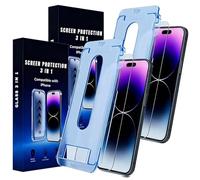 Arctiqo 3-in-1 Screen Protector, Fingerprint-Proof Dust Free Without Bubbles, For Phone 17/16/15/14/13/12/11 Pro Max (HD 2pcs,16plus)