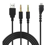 Arctis 3 Audio Cable Cord Replacement for SteelSeries Arctis 7, Arctis 5, Arctis 3, Arctis Wireless, Arctis Pro Gaming Headset (2 in 1, 5.9ft)