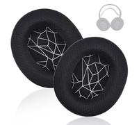 Arctis 9/7/5/3 Earpads Replacement Fabric Soft Ear Pads Cushions Compatible with SteelSeries Arctis 1/3/5/Arctis 7/7+/7P/7P+/7X/7X+/9/9X/Pro/Prime Gaming Headset Headphones (Black&White)