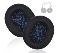 Arctis 9/7/5/3 Earpads Replacement Fabric Soft Ear Pads Cushions Compatible with SteelSeries Arctis 1/3/5/Arctis 7/7+/7P/7P+/7X/7X+/9/9X/Pro/Prime Gaming Headset Headphones (Black&Blue)