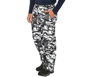 Arctix Men's Snow Sports Cargo Pants, A6 Camo Black, X-Large (40-42W * 32L)