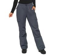 ARCTIX Women's Lumi Pull Over Fleece Lined Cargo Snow Pants, Steel, Medium (8-10) Regular