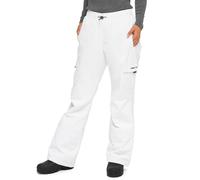 ARCTIX Women's Lumi Pull Over Fleece Lined Cargo Snow Pants, White, Medium Tall