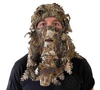 Arcturus Camo 3D Leaf Ghillie Camouflage Mask. Leafy, Full Coverage, Breathable Hunting Mask with Customizable Fit. Great for Turkey Season! (Realtree Edge)