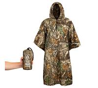 Arcturus X Realtree Camo Poncho | Adjustable Hood | Ripstop Nylon | Hunting, Fishing & Camping (Realtree EDGE)