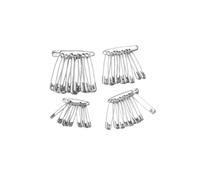 ARCUS 240 Pcs Assorted Safety Pins - 4 Sizes - Made From Durable Nickel Plated Steel - Reliable & Rust Resistant - Perfect For Clothes Repairs, Arts & Crafts, Sewing, Pinning, First Aid Kits