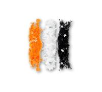 ARCUS 3 Pack Halloween Tinsel Garland - 2m Length - Spooky Pumpkin, Ghost & Bat Designs - Trick or Treat Accessory Prop Decorations - Fun For All, Ideal for Celebrations & Parties