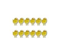 ARCUS Chenille Yellow Chicks - Pack of 12-4cm Easter Mini Yellow Chicks - Arts & Craft Accessories For Bonnet Hat - Easter Egg Hunt Prop Activity - Cute Baby Chick Decoration
