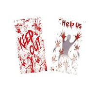 ARCUS Halloween Door Cover, Spooky Design Door Decoration, Vinyl Wrap for Door, Window, Cupboard, Party Decoration Poster, Banner, Horror Haunted House Prop Decor 201cm x 89cm