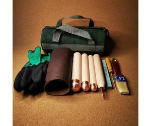 ARCVOX DIY Stone Age Toolkit Copper Boppers, Flint Knapping Tool Pressure Flakers, Tools Set for Volcanic Glass Dragon Crystal, Notching Tools Ishi Sticks