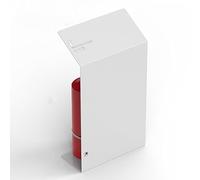 ARCVOX Fire Extinguisher Decoration Cabinet, Floor Standing Fire Extinguisher Holder, Fire Extinguisher Mounting Bracket, Extinguisher Case Black/White (Color : White, Size : Size XL)