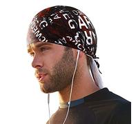 Arcweg Cycling Pirate Bandana Skull Cap Hat Sweat Wicking Beanie Sun UV Protection Quickly Dry Under Helmet Cycling Headscarf Headwrap for Men & Women Outdoor Sports Red