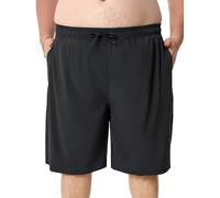 Arcweg Mens Plus Size Swim Shorts Men Swimming Trunks Big and Tall Quick Dry Swimming Shorts XXL-6XL Black 1 2XL
