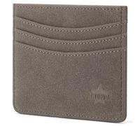 ARCWOR Slim Wallet Minimalist Front Pocket RFID Blocking Men and Women Leather Wallets, Dark-Suede, Horizontal