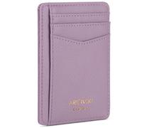 ARCWOR Slim Wallet Minimalist Front Pocket RFID Blocking Men and Women Leather Wallets, Lilac-Litchi, Vertical