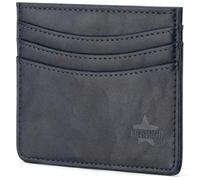 ARCWOR Slim Wallet Minimalist Front Pocket RFID Blocking Men and Women Leather Wallets, Navy-Vintage, Horizontal