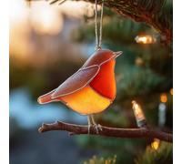 Arcylic Birds Ornament, 2025 Nature’s Birds Crystal Glass Christmas Ornament Set for Xmas Tree, Hummingbird Christmas Ornaments for Xmas Tree Memorial Gifts, for Room Decor, Holiday Ornaments