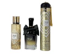 Ard Al Zaafaran Bint Hooran 3 Piece Fragrance Gift Set - Includes 1 Perfumed Mist 250Ml 1 Edp 100Ml Perfume Bottle And 1 Air Freshener 300Ml In Clear Clear One Size