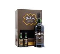 Ardbeg - 10 year old Exploration Islay Single Malt Scotch Whisky 70cl + 5cl x 2 40% ABV Gift Pack