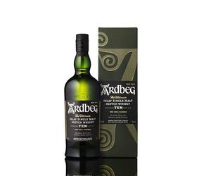 Ardbeg Ten Years Old, Islay Single Malt Scotch Whisky, Peaty & Smokey, Gift Box, 70cl