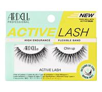 Ardell Active Lash Chin Up False Eyelashes, Water-resistant, Medium Volume and Length, Vegan Friendly, 1 Pair (Pack of 1)