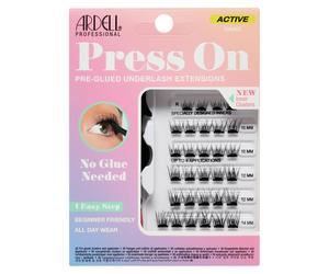 Ardell Active Press on DIY Lash Clusters, False Eyelashes, Cluster Lashes, Pre-Glued Underlash, Eyelash Extensions, Gainz, 1-pack