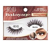 Ardell Balayage Wispies False Eyelashes - Mocha Natural Wispy Lashes for Full Volume and Extra Definition Long-Lasting 1-Pair