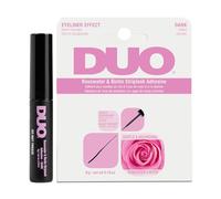 Ardell DUO QUICK-SET Striplash Adhesive in Dark Tone - Biotin & Rosewater-Infused False Eyelashes Glue, Precision Fake Lashes Applicator, Water-Resistant & Long-Lasting - Makeup Gifts for Women