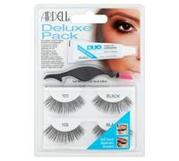Ardell Eyelash Deluxe Pack 105 Black 2 pairs + 2,5 g + 1 pcs