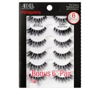 Ardell False Eyelashes Demi Wispies | 6-Pair Multipack | Natural-Looking Wispy Effect | Medium Volume & Length | Comfortable Invisiband |