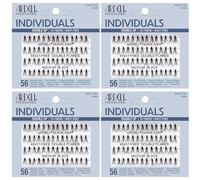 Ardell False Eyelashes Double Up Individuals Knot-Free Medium Black 4 Pack