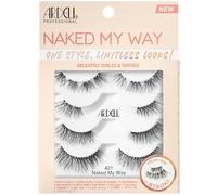 Ardell My Way 421 False Eyelashes Black 4 Pairs Easy to Apply Reusable Professional