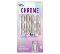 Ardell Nail Addict Chrome Retrograde Press On Nails Short Square Shape Nail Kit 1-Pack