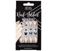 Ardell Nail Addict Premium Artificial Nail Set Champagne Ice 24-Pc Medium Almond-Shape DIY Press-On Nails Quick and Easy with Glue Cuticle St