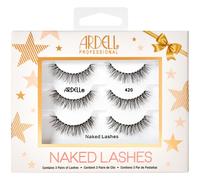 Ardell Naked Lashes 420 - Natural Look False Eyelashes Wispy Lashes with Invisiband Soft Lash Strips Holiday Gift Set 3 Pairs