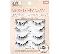 Ardell Naked My Way 435 Lash Variety Pack, Customisable Lash Clusters, Medium Volume & Length, Includes Full Strip, 3/4 Midi, Half, & Cluster Eyelashes, Wear Alone or Stack, 4 Pairs of Eyelashes