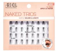 Ardell Naked Trios Lashes, Individual Cluster Eyelashes, Customisable Extensions for Volume & Length, Vegan-Friendly & Cruelty-Free, Assorted Eyelash Lengths, 32 Trios Lashes