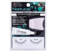 Ardell Natural False Eyelashes Starter Kit 110 Black 1 pair + 2,5 g + 1 pcs